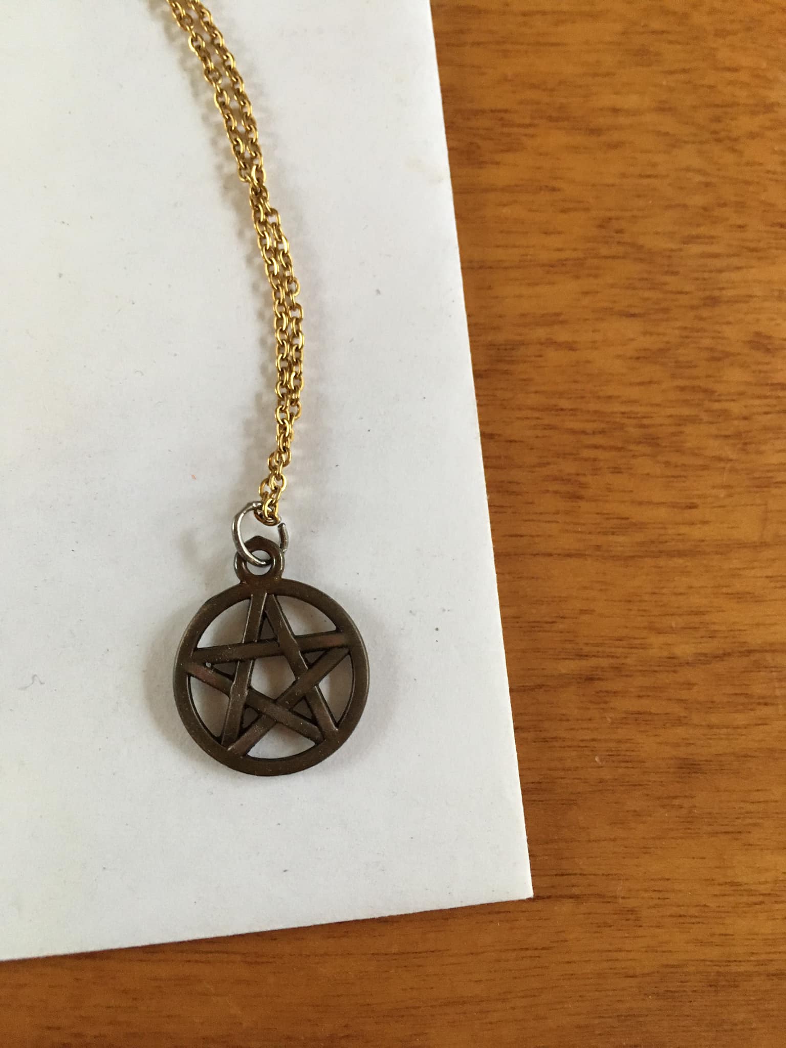 PS: Perfect Couple Pentacle Pendant A Hidden Pentagram Sterling 