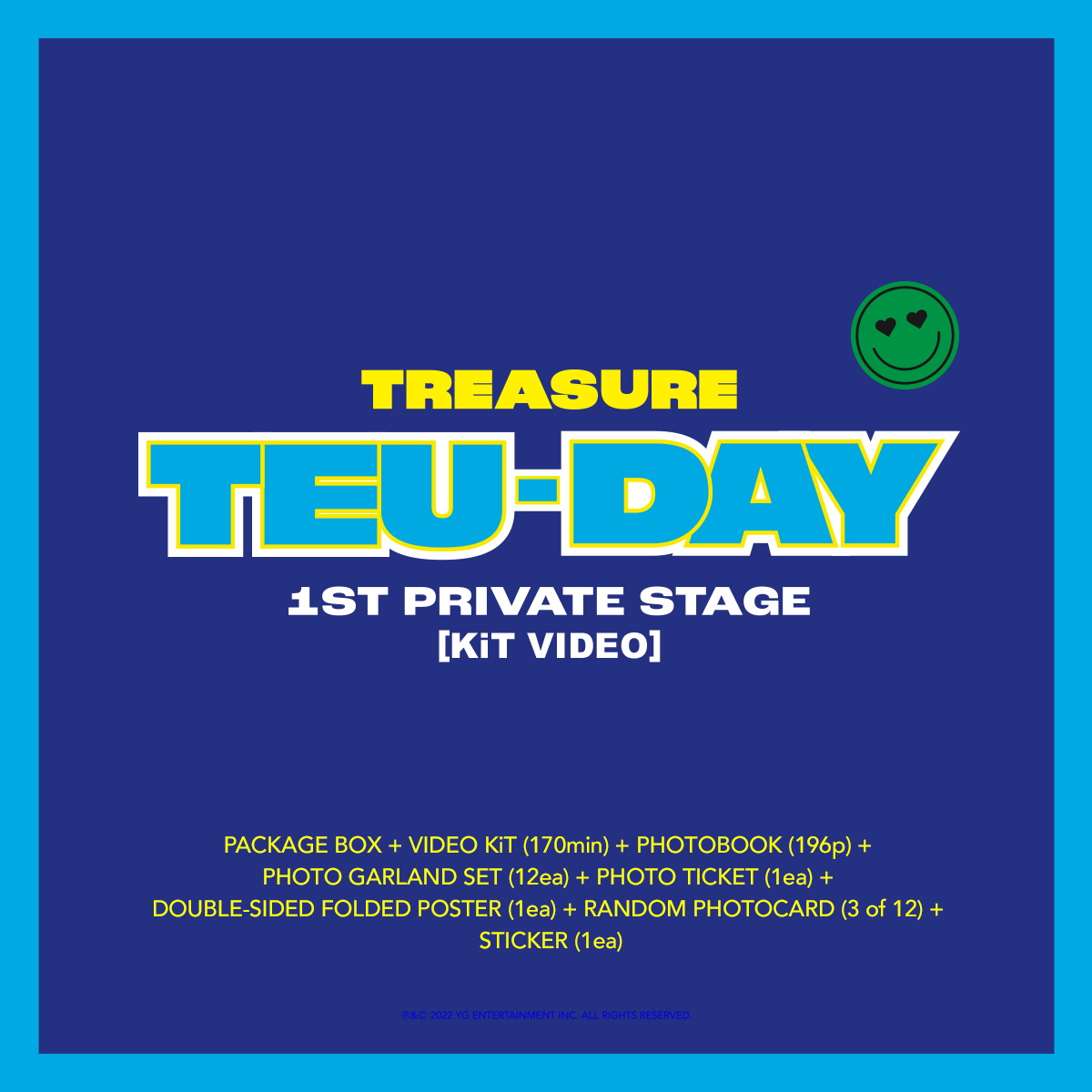 【値下げ】TREASURE ヒョンソク 特典 TEU-DAY Treasure 트레저 1ST PRIVATE STAGE [TEU-DAY] KiT VIDEO ⁍Release