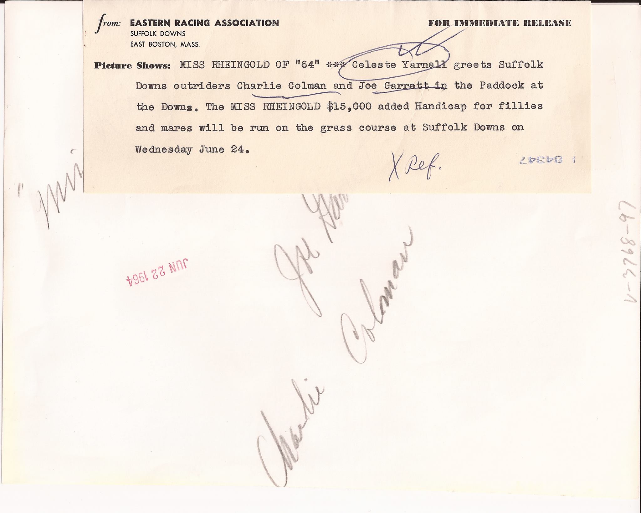 Miss Rheingold Fan Page - Here is what I found on the back of the photo ...