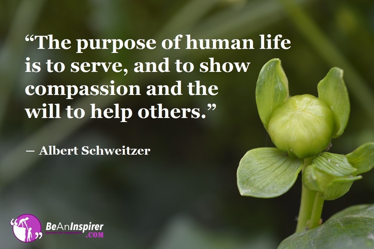 Be An Inspirer - Service with Compassion is the most...