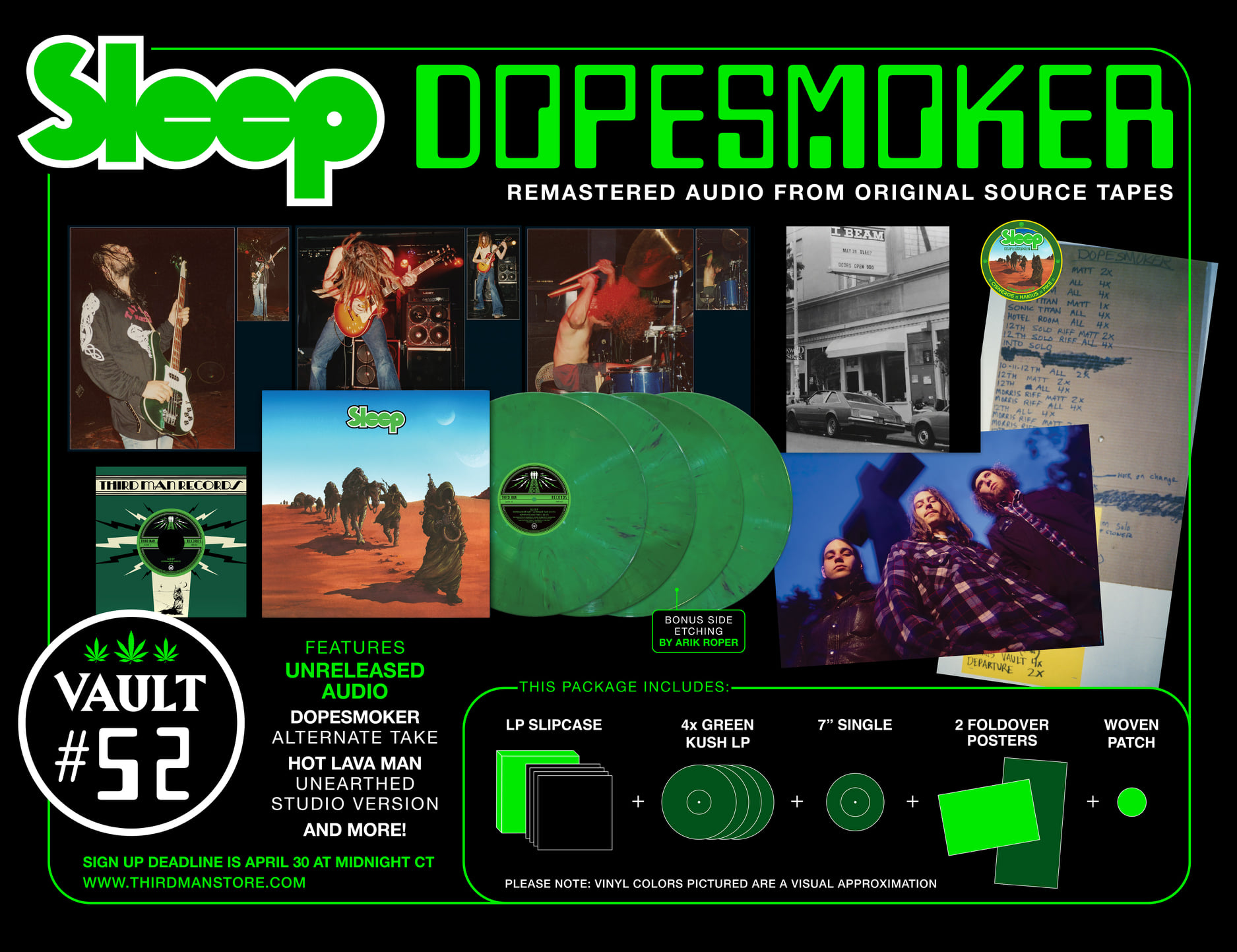 Announcing Sleep's landmark album Dopesmoker will be available on