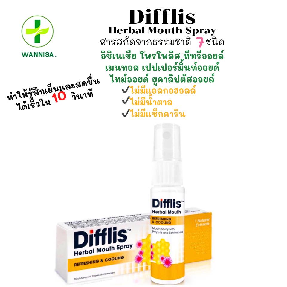 Difflis Herbal MouthSpray... - เทพกระษัตรีเภสัช | Facebook