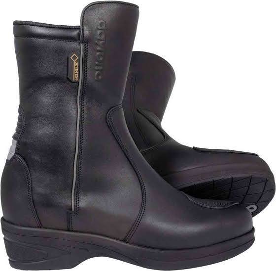 Daytona AC4 WD Motorcycle Boots Leather/textile - BLACK/RED