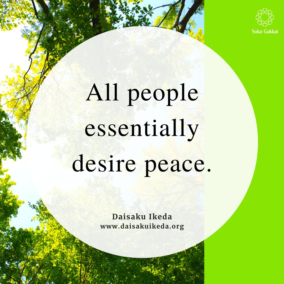 Peace begins with tenacious dialogue, and perseverance is the