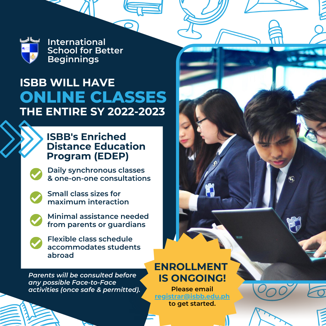 ISBB - SY 2022-2023 Enrollment is ongoing for all...