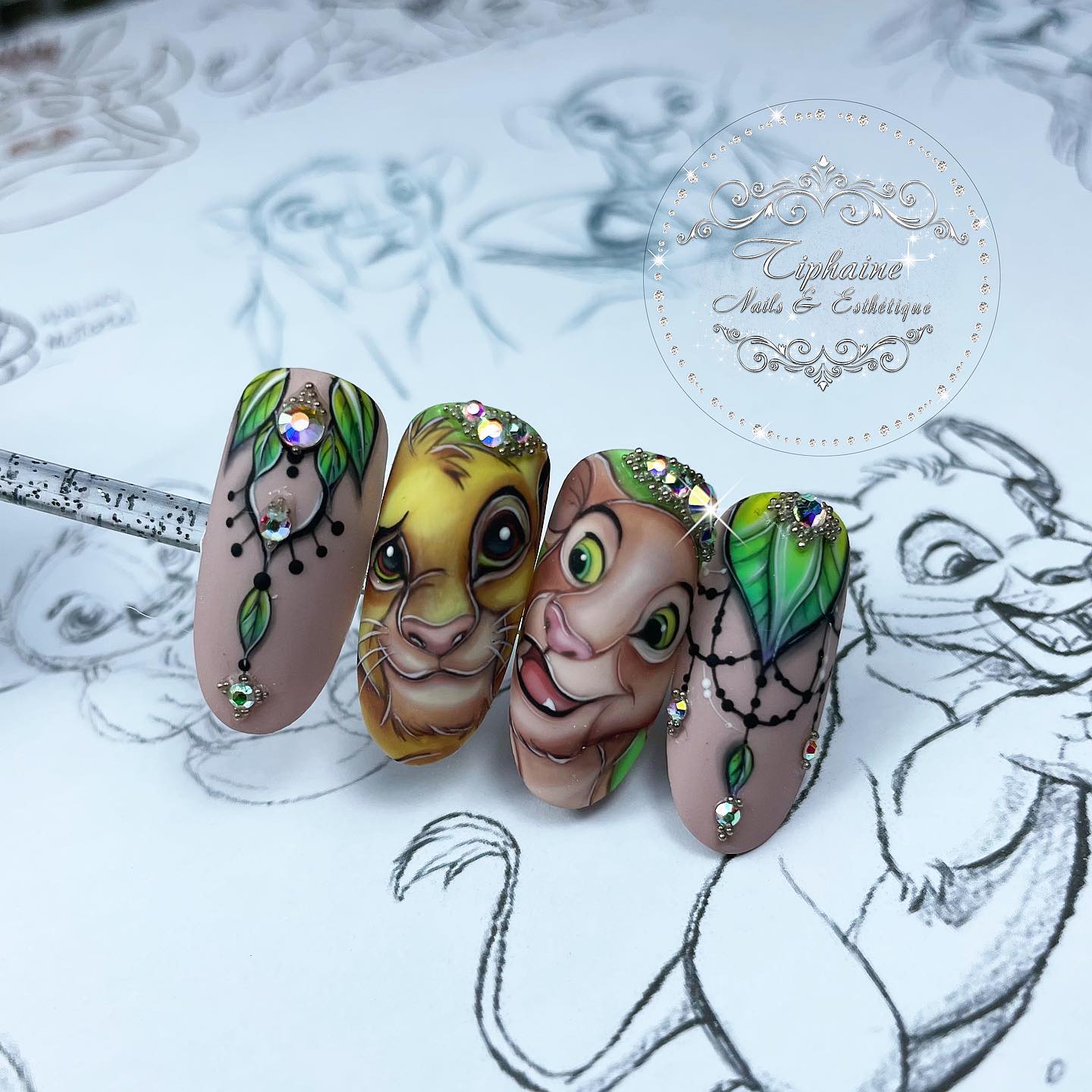 SIMBA & NALA ~ 💚... - Tiphaine Nails & Esthétique | Facebook