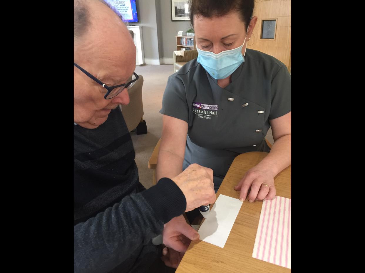 We’ve been busy today making... Larkhill Hall Care Home