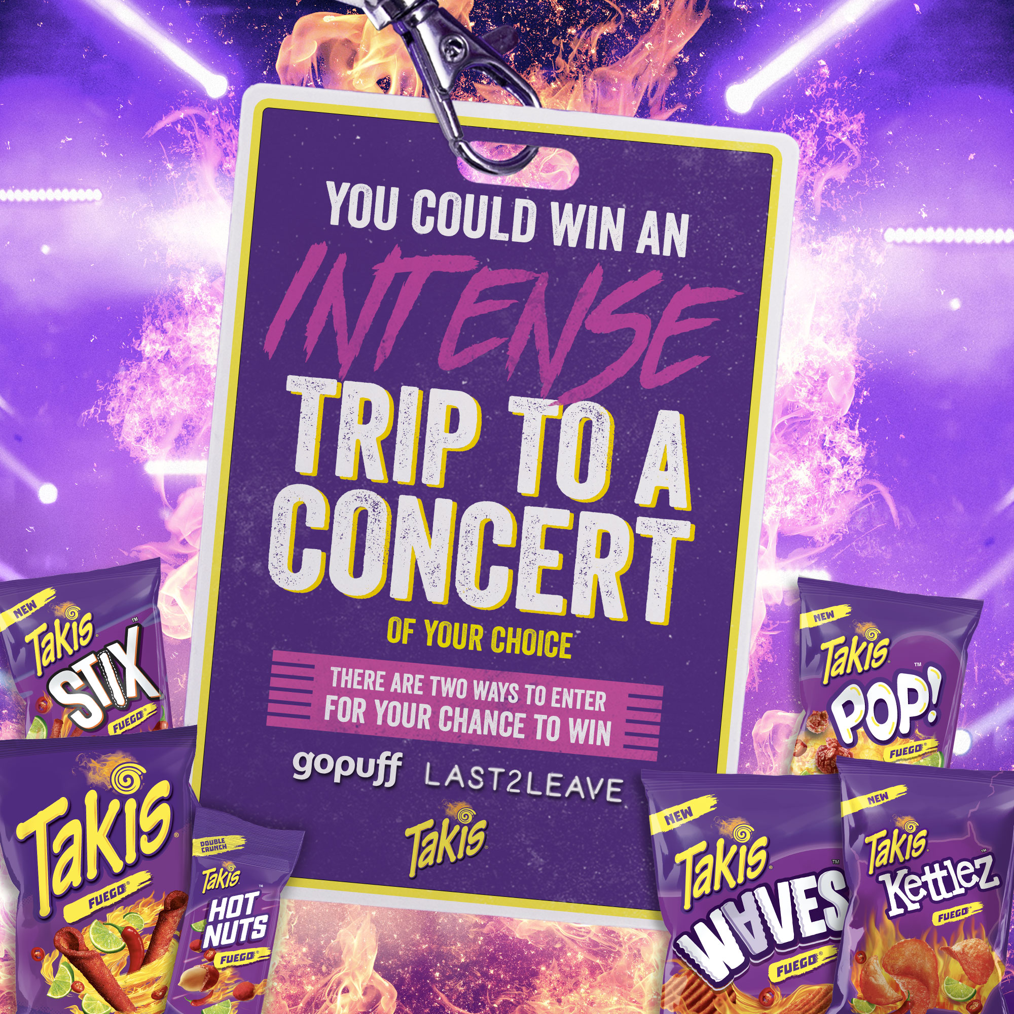 Buy 2 bags of Takis and you could win big. We're giving away FREE