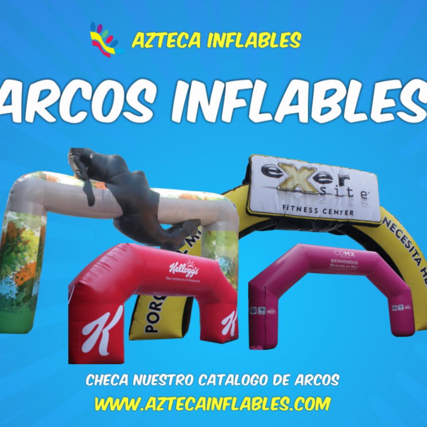 Azteca... - Azteca Inflables - División de Arcos Inflables