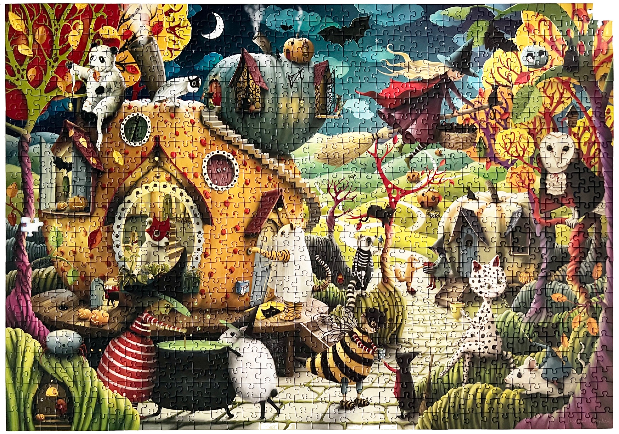 Doodle Village (1000 pièces) - Heye - - Boutique québécoise