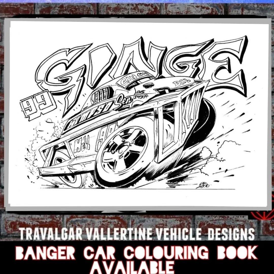 【YOU】 Lindberg 4 banger dragster illustration by Ray Gaedke