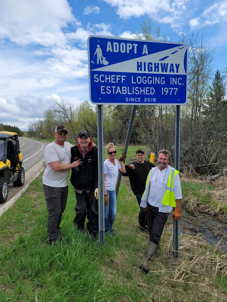 Roadside clean-up.... - Scheff Logging & Trucking INC. | Facebook