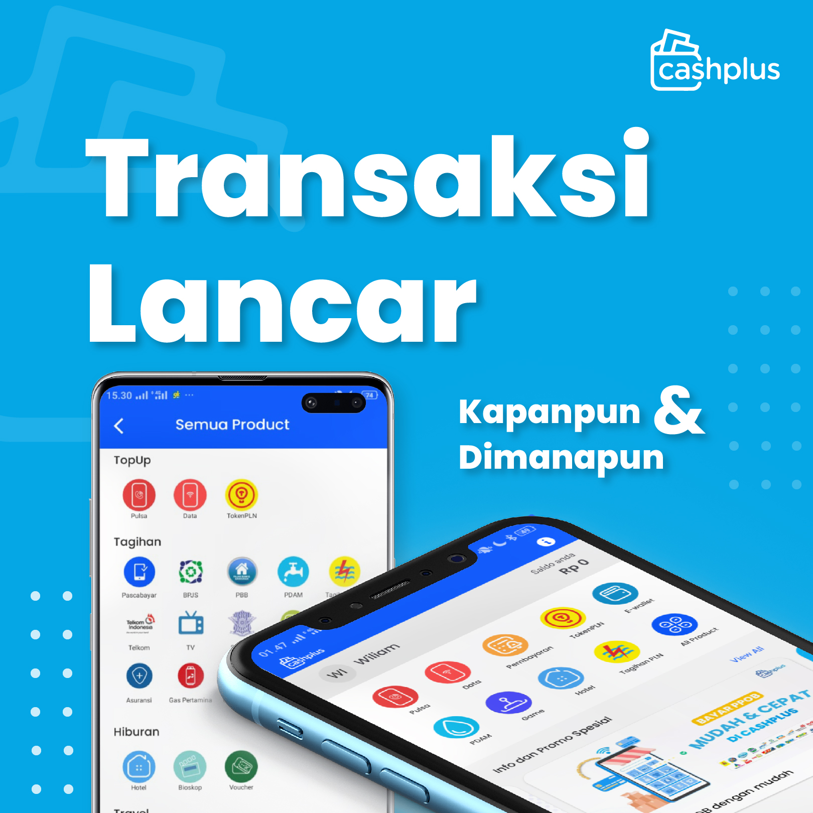 Cashplus - Transaksi lancar dengan satu aplikasi! Bisa...