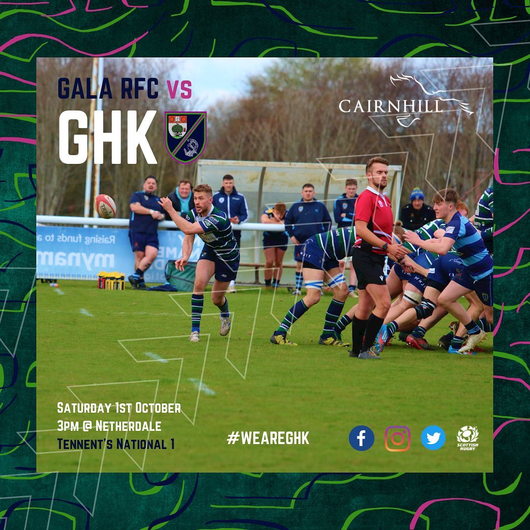 GHK Rugby Club - This week the GHK 1XV get reacquainted...