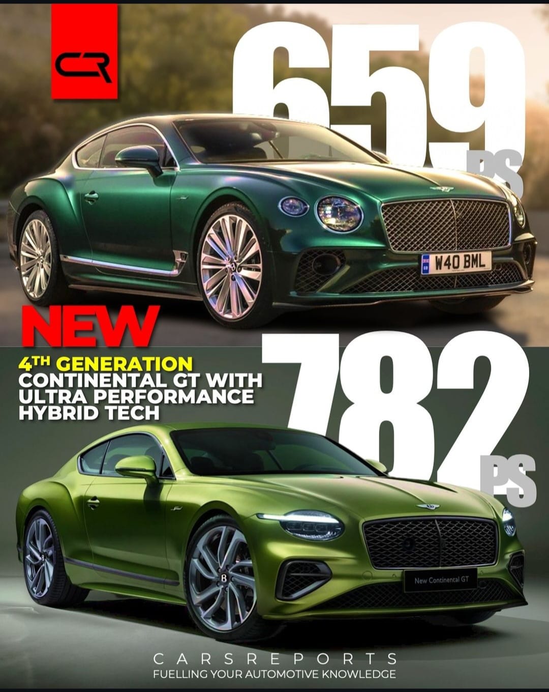 Bentley Continental GT/ old vs new🔥 📸 #carsreports