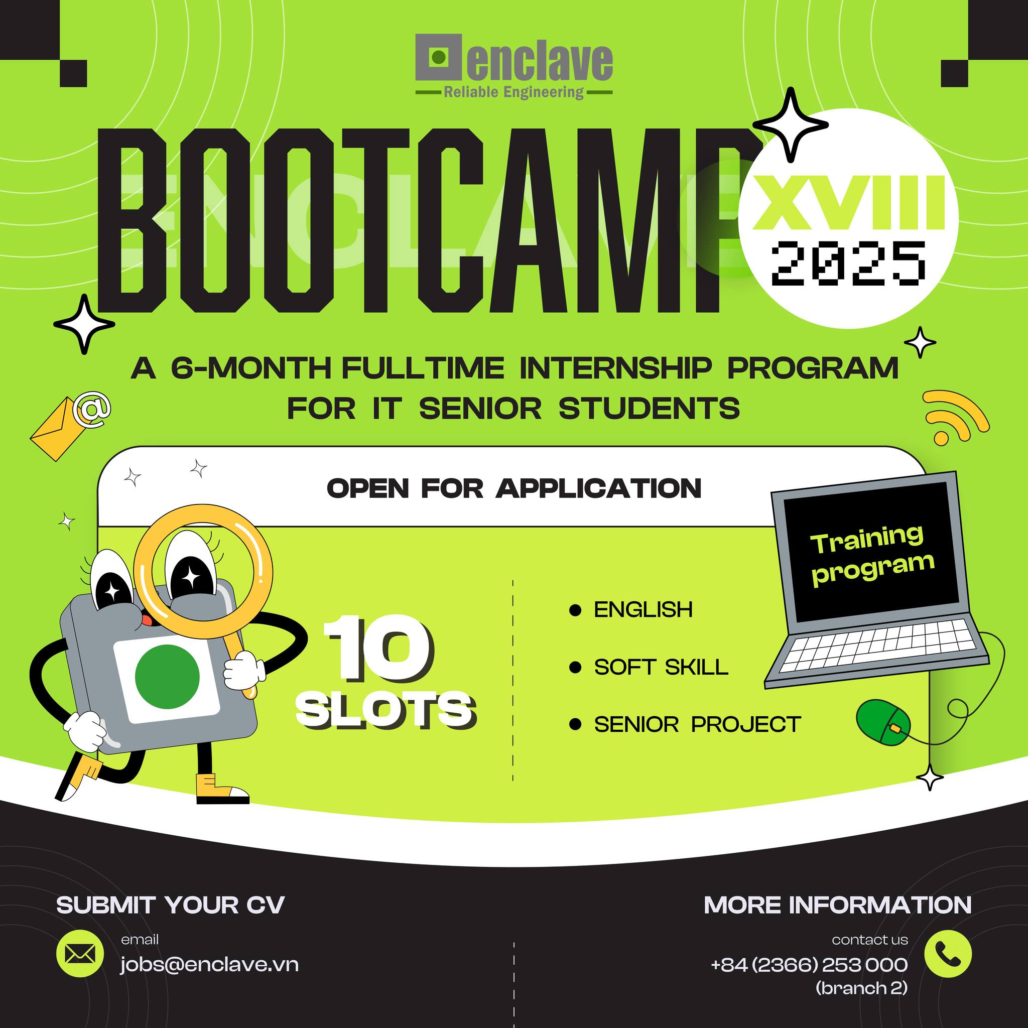 Phòng - Enclave Bootcamp-XVIII Internship Program 2025 is now open for ...