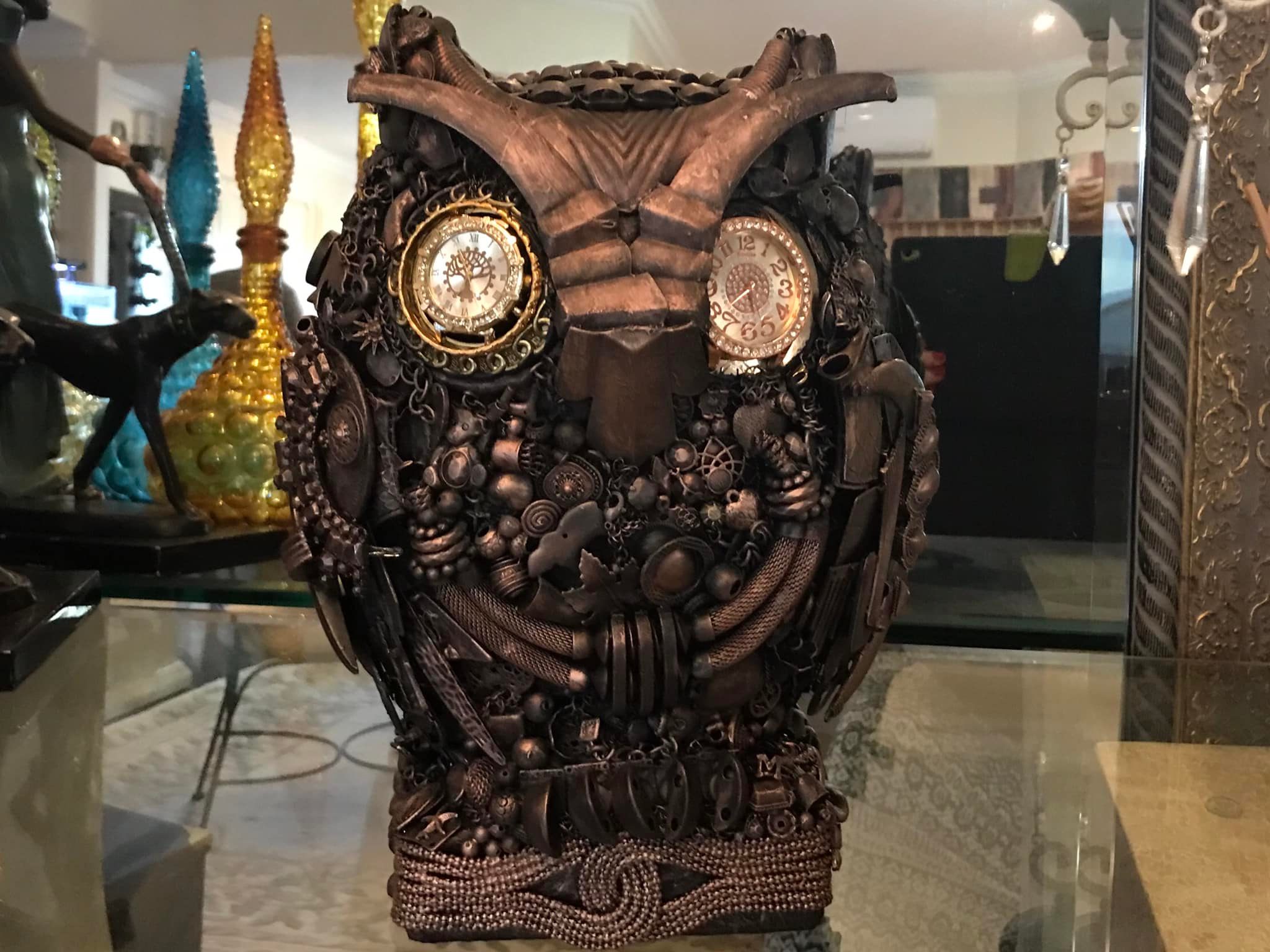 Owl craft made from old CD on Tedooo app