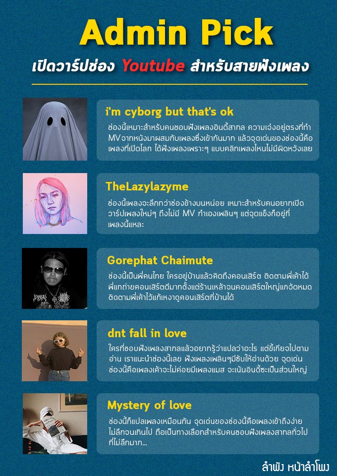 ลำพัง หน้าลำโพง - Admin Pick: เปิดวาร์ปช่อง Youtube...
