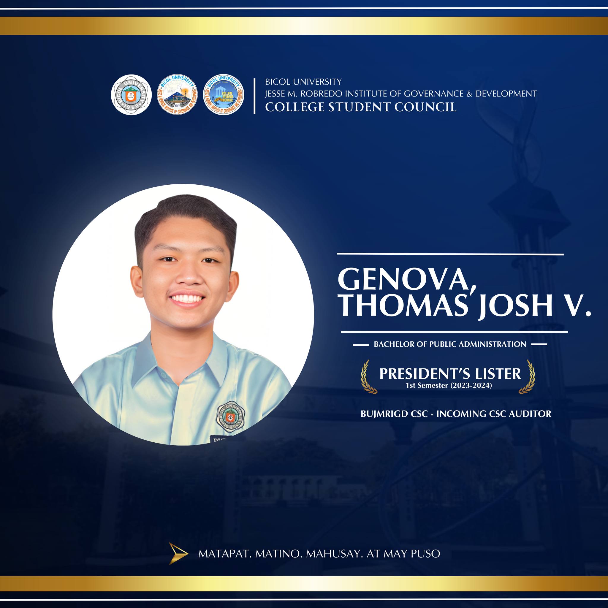 BU JMRIGD College Student Council