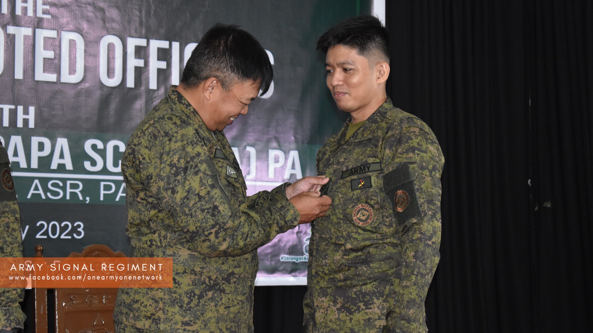 ASR Dons Ranks to... - Army Signal Regiment, Philippine Army