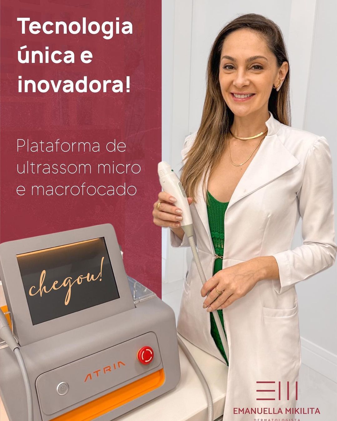 Dra - ELE CHEGOU NO CONSULTÓRIO! Plataforma de ultrassom micro e ...