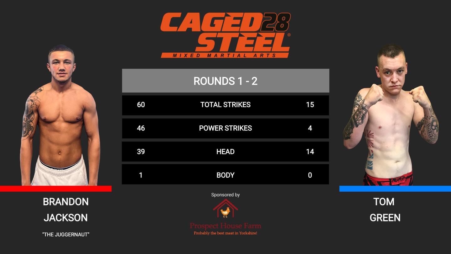 Caged Steel - Here are the ‘unofficial’ fight stats from... | Facebook