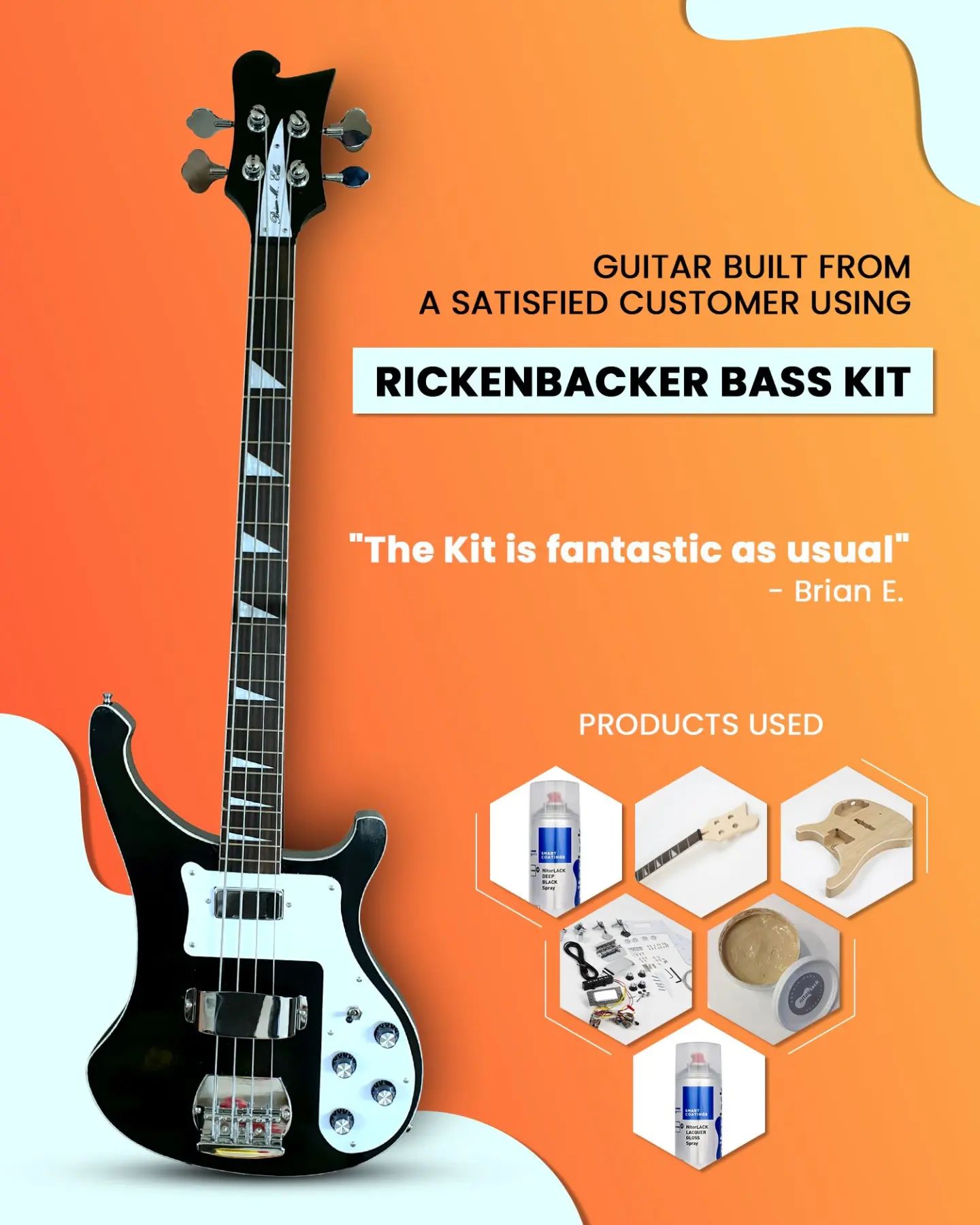 The Guitar - Customer Build of a Rickenbacker Bass Guitar Kit from The ...