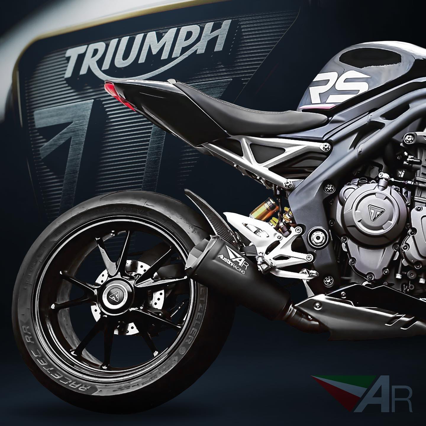 Austin racing exhaust on triumph speed triple?