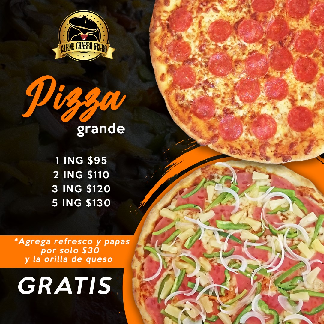 ¡Viernesito con sabor a pizza!... - Carne Charro Negro | Facebook