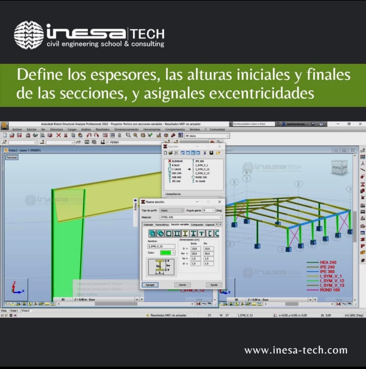 INESA TECH - ¿Sabes cómo usar secciones variables de acero... | Facebook