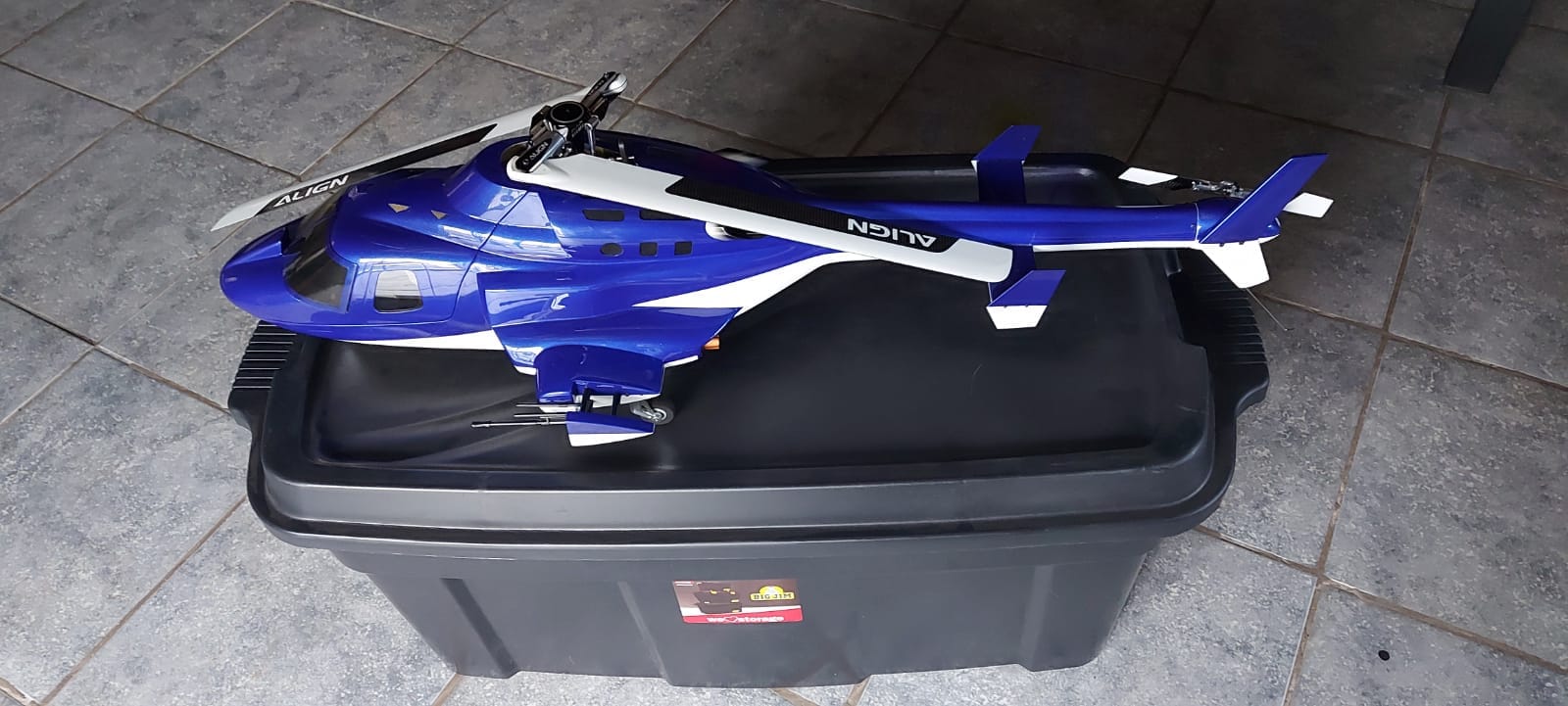 Align Trex RC helicopter setup with Airwolf installation
