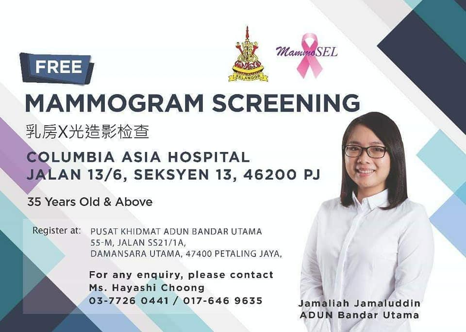 Next Mammogram Screening On 20 04 Pwb Dun Bandar Utama Facebook