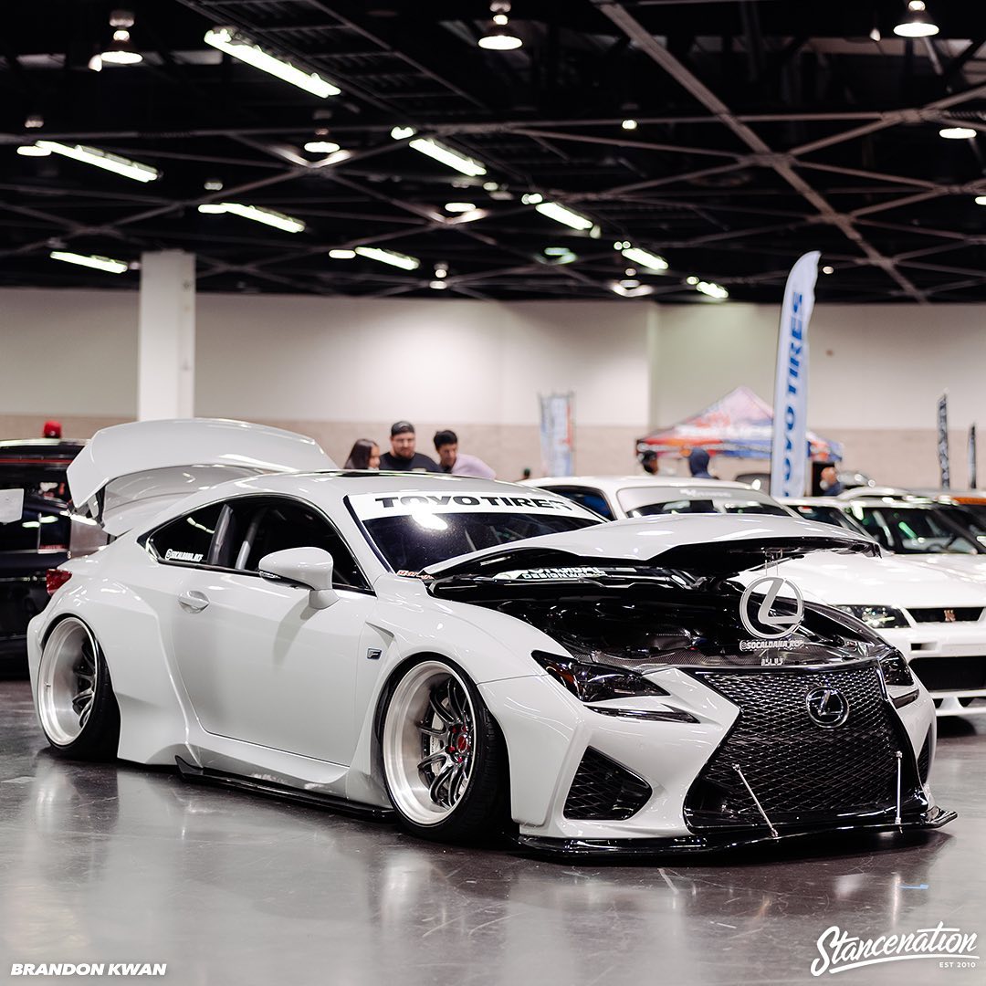 さとう socaldana_rcf wide Lexus RC-F sitting on the new @workwheelsjapan