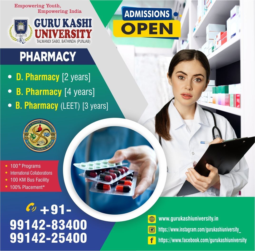Discover what's new in Pharmacy,... - Guru Kashi University | Facebook