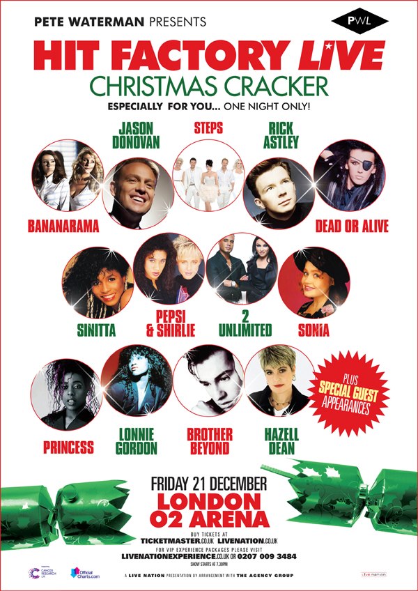PWL - The Hit Factory - HIT FACTORY LIVE - CHRISTMAS CRACKER DECEMBER ...