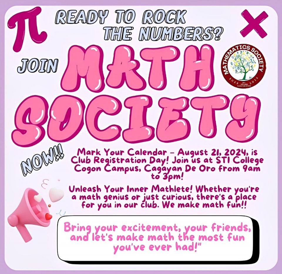 🌷Unlock the Power of Math! Join Our Mathematics Club Today!🌷 ️Are you ...