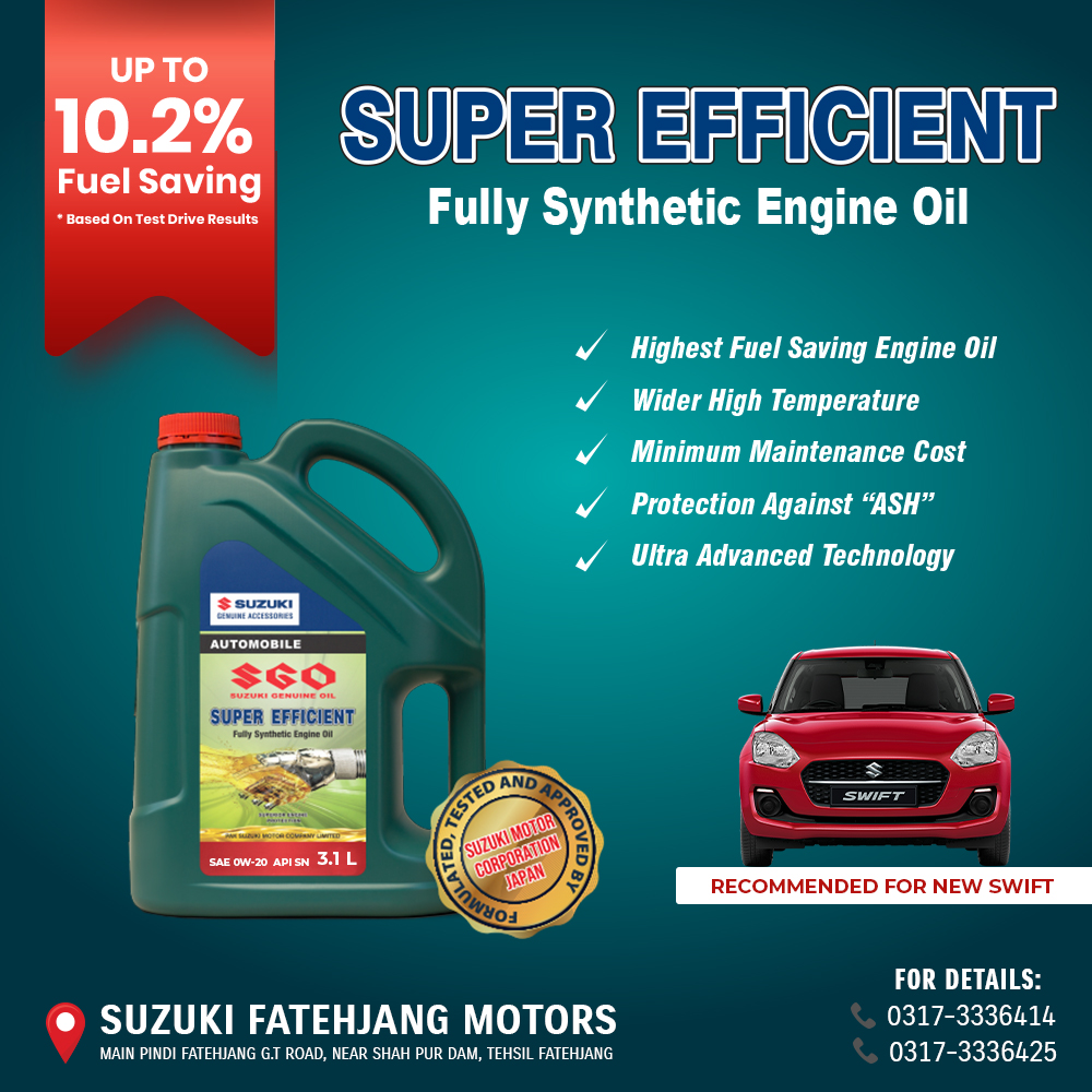 Suzuki - Super Efficient - Full Synthetic Engine Oil, Recommended for ...