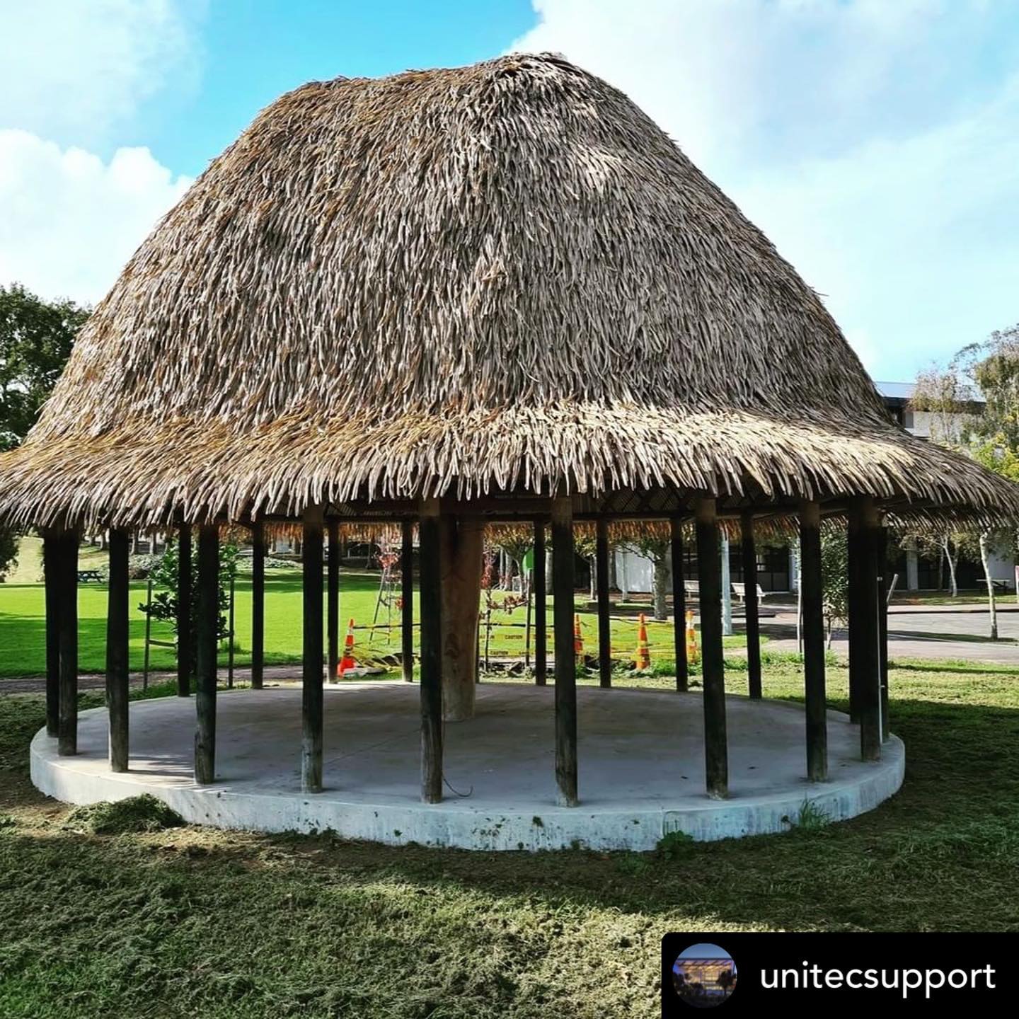 Posted @withregram • @unitecsupport Our beautiful Unitec fale's ...