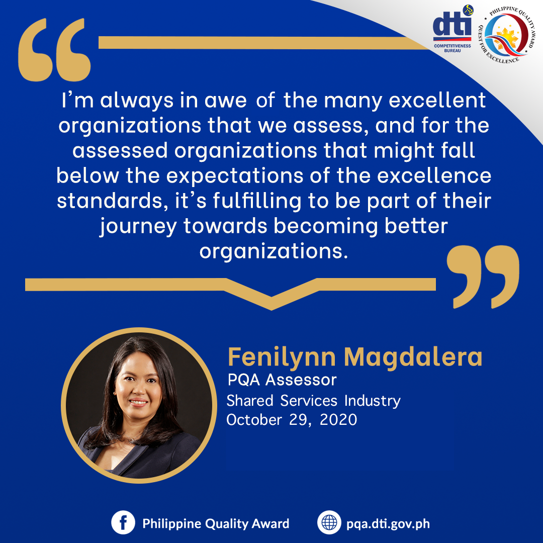 PQA Assessor... - Philippine Quality Award (PQA) Program | Facebook