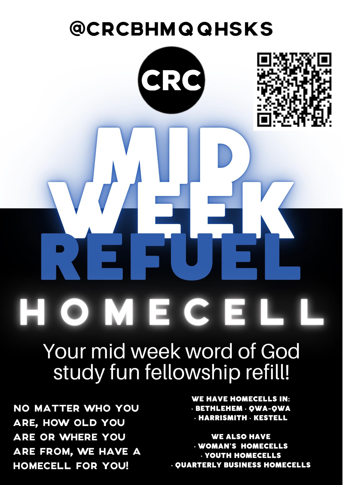 CRC QwaQwa - ⛽️🏎Mid Week Refuel‼️ HOMECELL‼️ Scan the QR... | Facebook