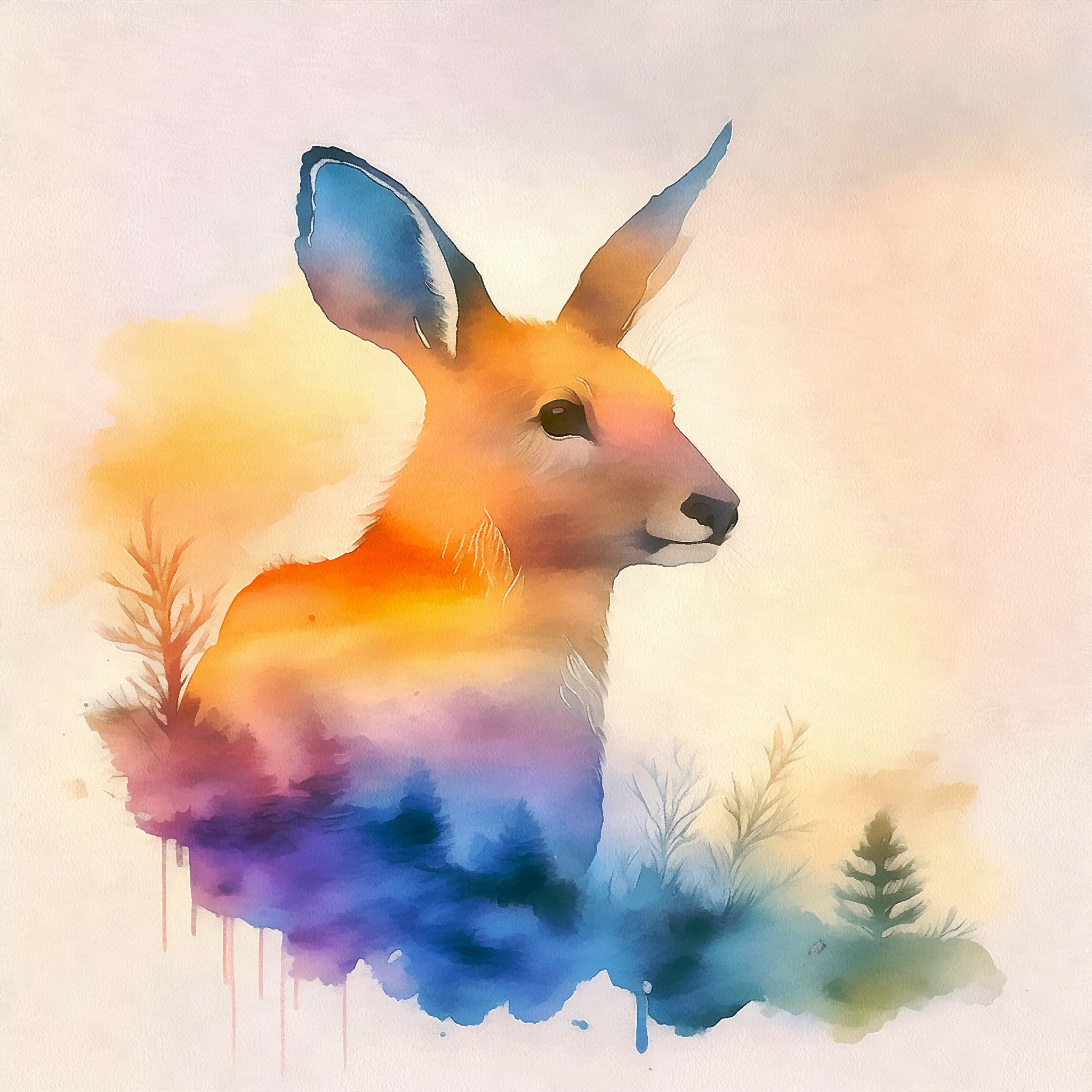 digi_arty - 🖌️ Whimsical Minimalism in Watercolor 🖌️ Step into a world ...
