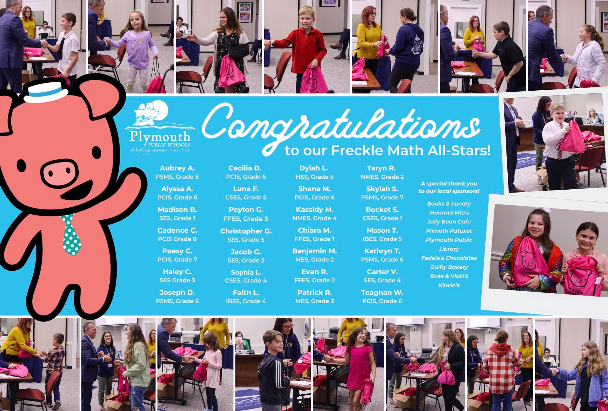 Plymouth - Congratulations to our Freckle math all-stars! Over 300 ...