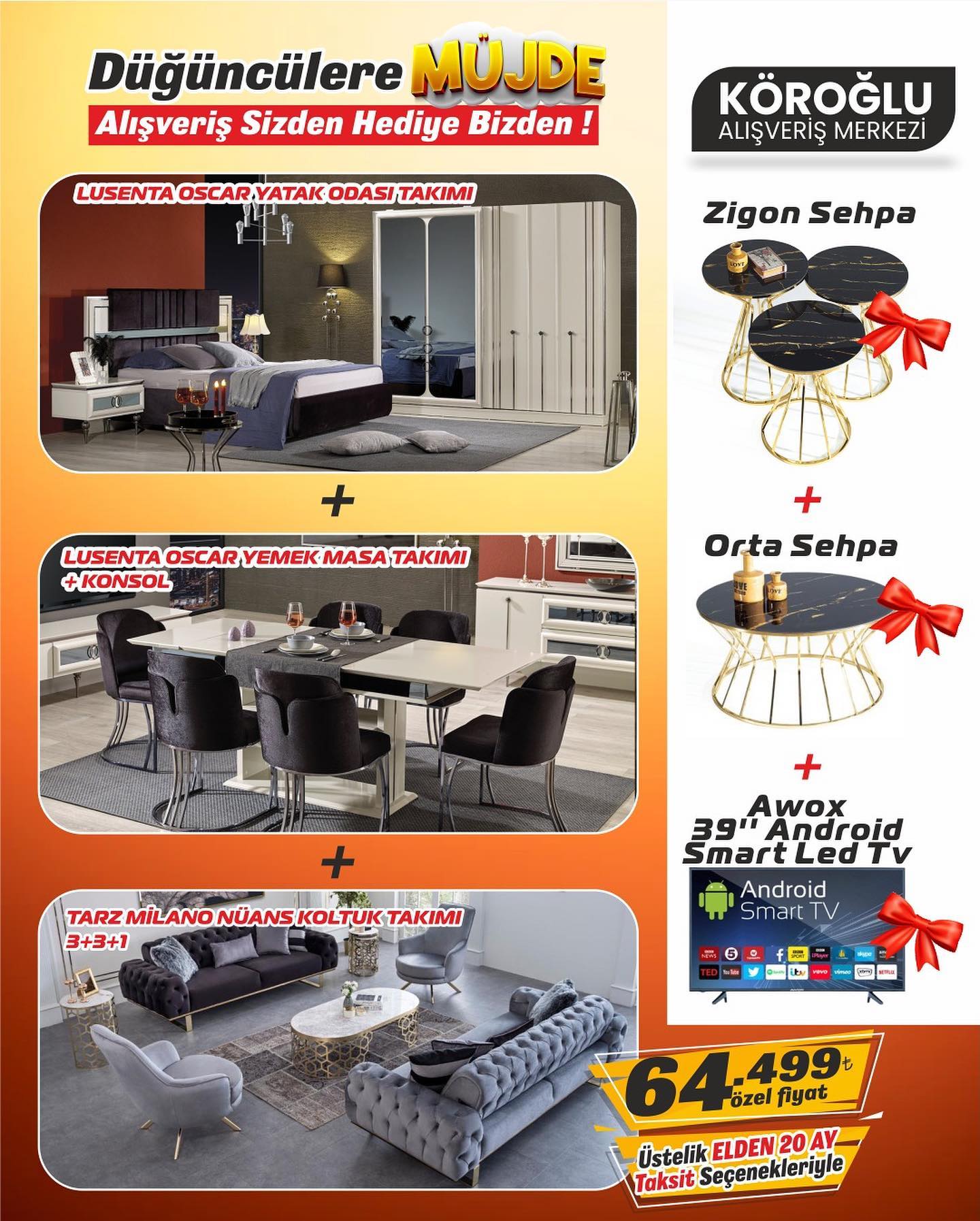 Köroğlu - TEKRARI YOK!! ÖTV KDV SON 5 GÜN YATAK ODASI 1799 TL MAXİ ...