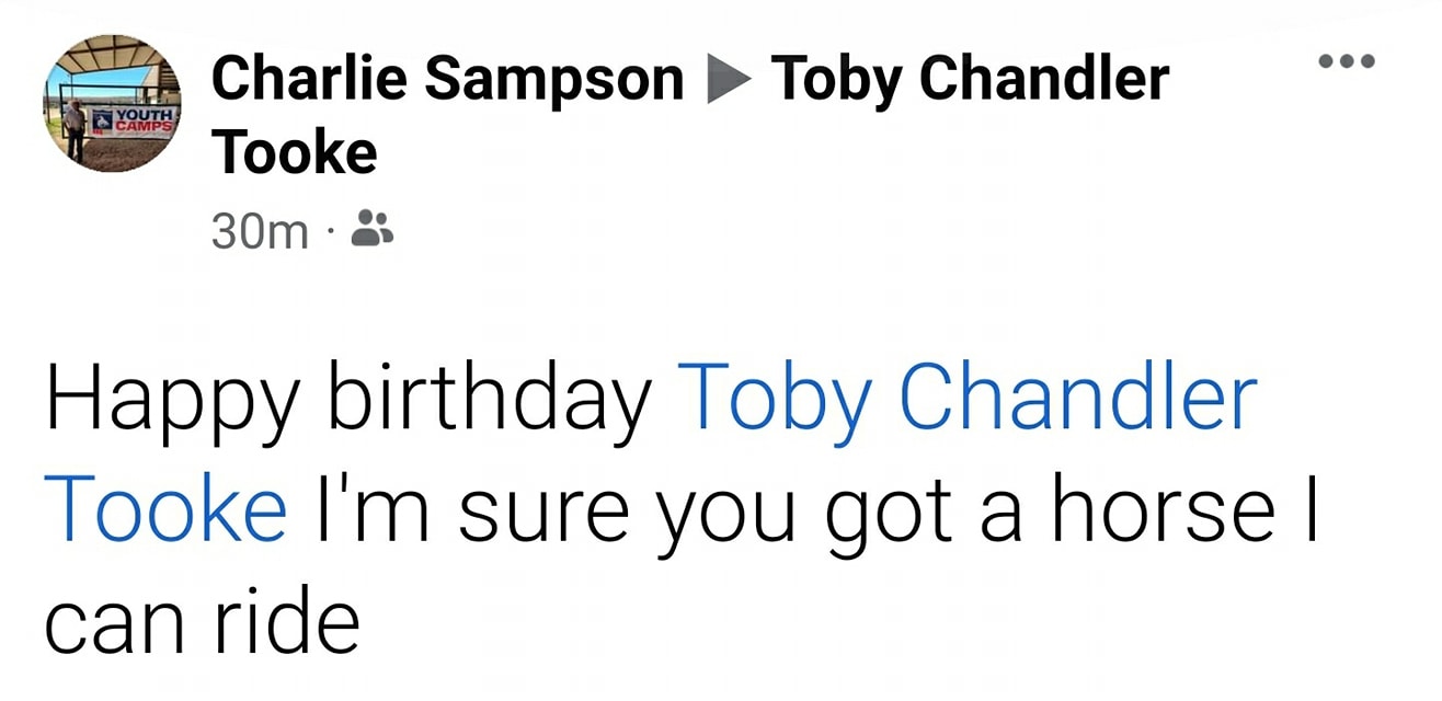 Tooke - Love it when a world champion bullrider wishes me a happy ...