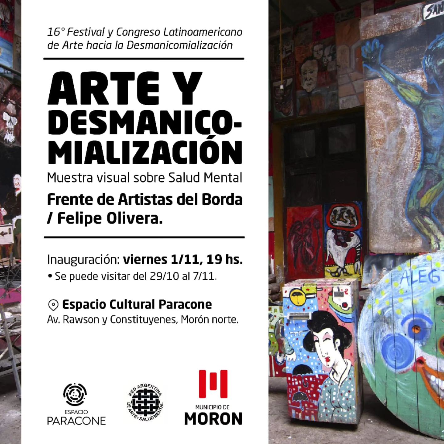 Espacio - 𝗜𝗡𝗔𝗨𝗚𝗨𝗥𝗔𝗖𝗜Ó𝗡 | 𝗠𝘂𝗲𝘀𝘁𝗿𝗮 𝗱𝗲𝗹 𝗙𝗿𝗲𝗻𝘁𝗲 𝗱𝗲 𝗔𝗿𝘁𝗶𝘀𝘁𝗮𝘀 𝗱𝗲𝗹 𝗕𝗼𝗿𝗱𝗮 🖼️ ...