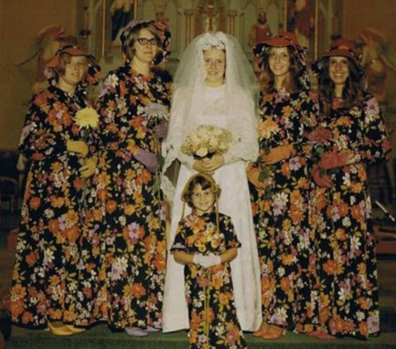 1980s bridesmaid dresses 80s dress age 3-4.  Olive & Quince Vintage Was this a common way