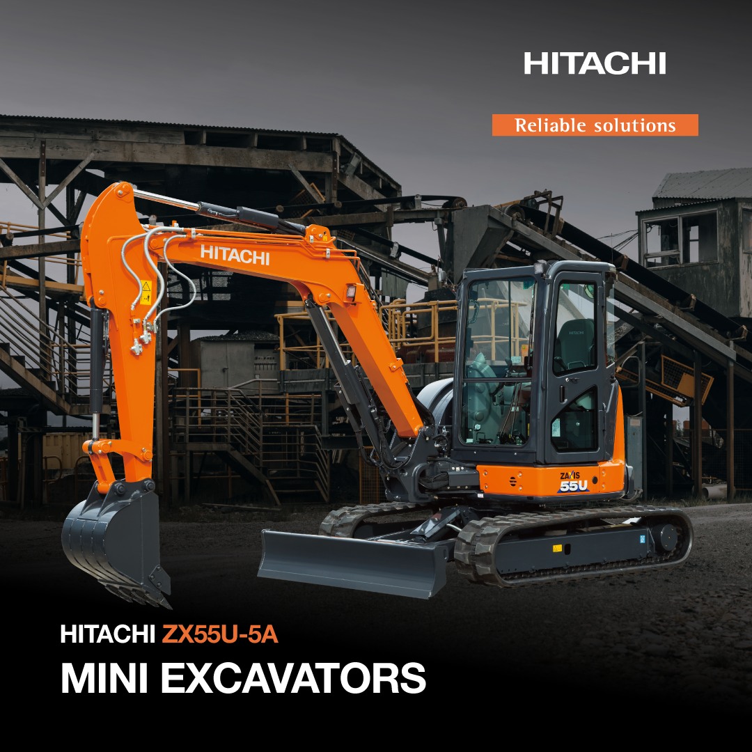 Hitachi - Compact & Powerful. Our clients enjoy the reach