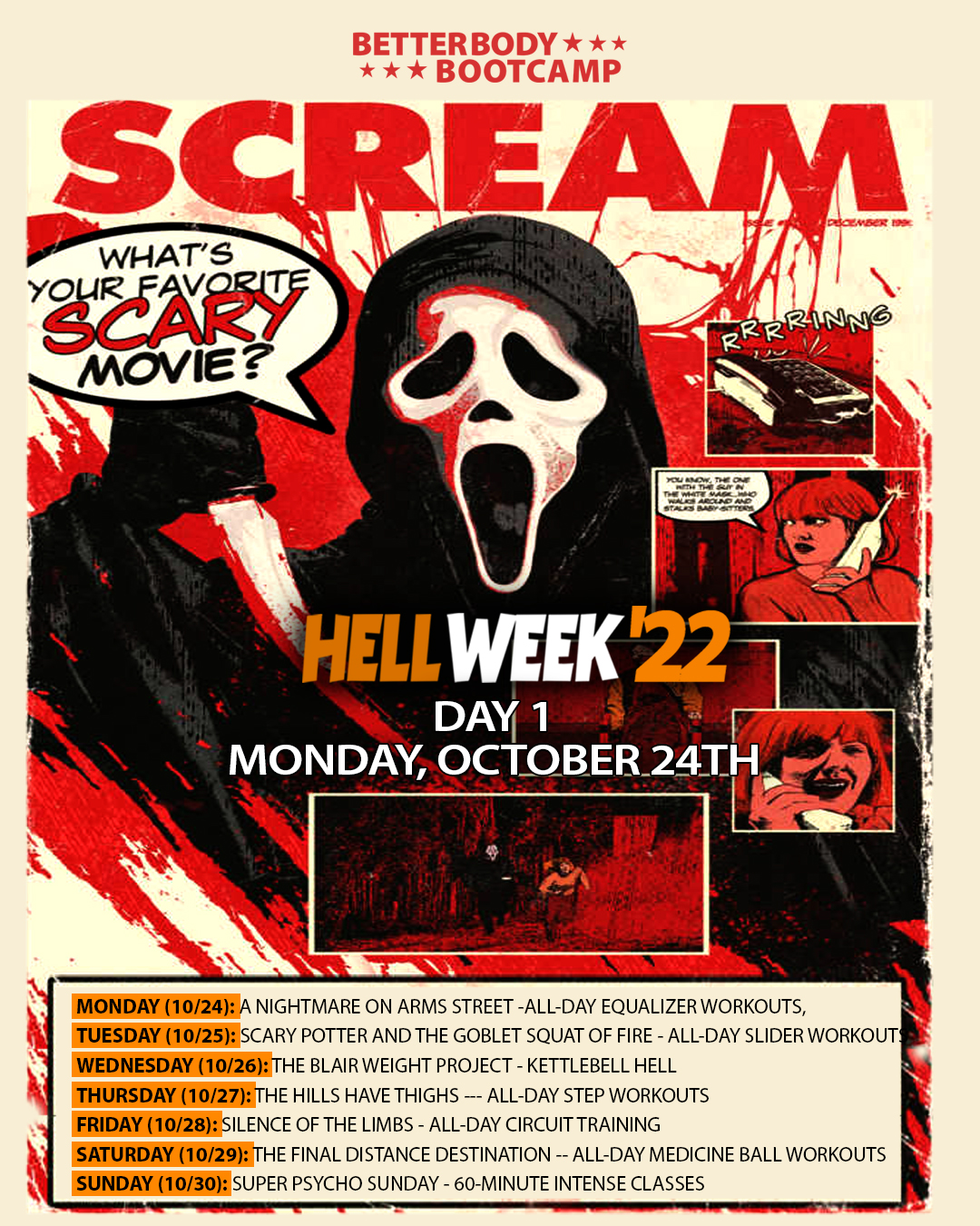 🎃 HELL WEEK: DAY ONE 🎃 The most... - Better Body Bootcamp