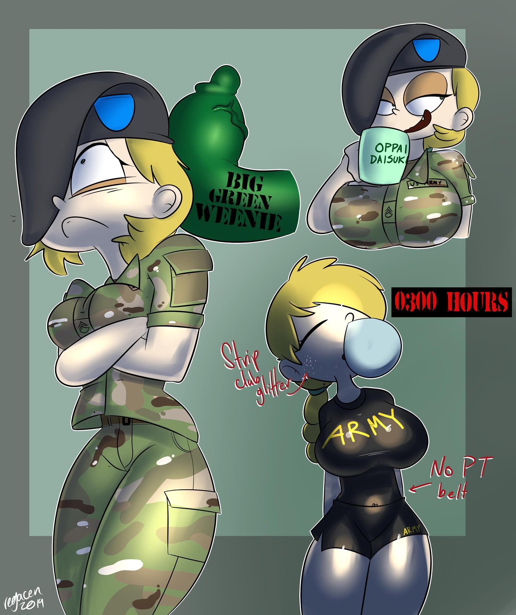 Another artist's rendition of... - Military Animu and Waifus