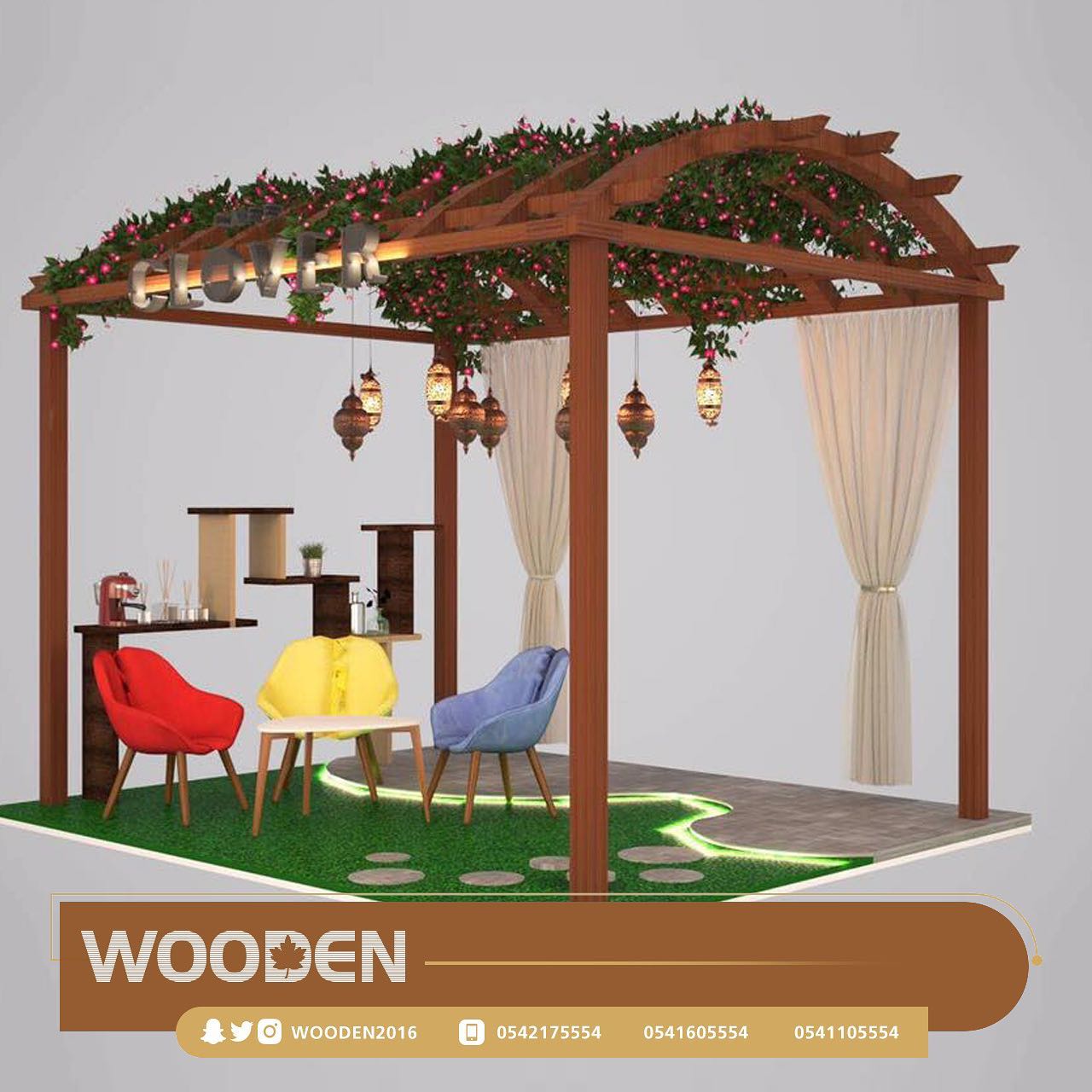 شركة - دمج بديل الرخام مع الخشب المعالج #وودن #تصميم #اشراف #تنفيذ # ...